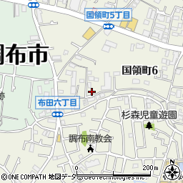 東京都調布市国領町6丁目12-23周辺の地図