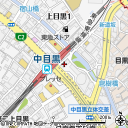 ビストロ×肉料理 CT kitchen 亀 中目黒店周辺の地図