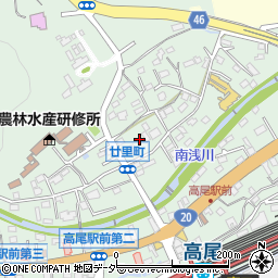 東京都八王子市廿里町22周辺の地図