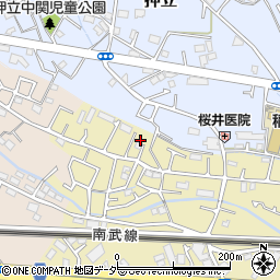 東京都稲城市矢野口52-7周辺の地図