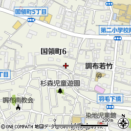 東京都調布市国領町6丁目18周辺の地図