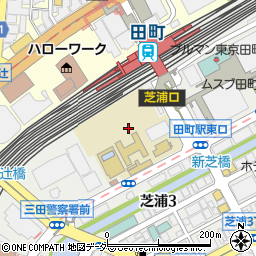 田町駅東口自転車等駐車場周辺の地図