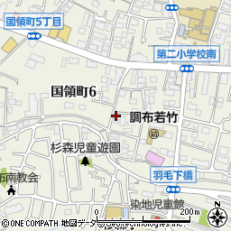 東京都調布市国領町6丁目24-15周辺の地図