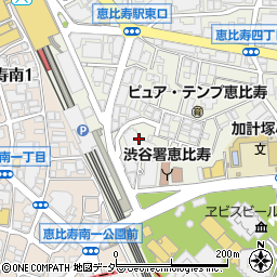 東京都渋谷区恵比寿4丁目16周辺の地図