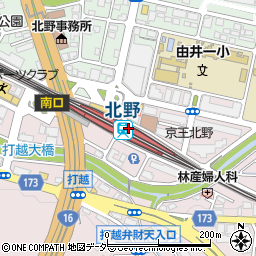 京王ストア北野店周辺の地図
