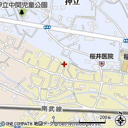 東京都稲城市矢野口52-5周辺の地図