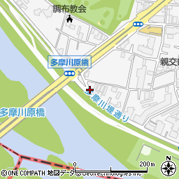 東京都調布市多摩川3丁目59周辺の地図