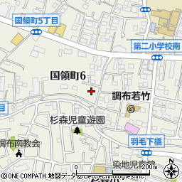 東京都調布市国領町6丁目18-4周辺の地図