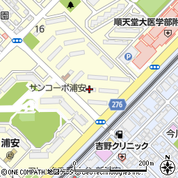 京成サンコーポ浦安３号棟周辺の地図