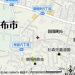 東京都調布市国領町6丁目12-8周辺の地図