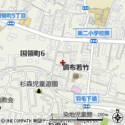 東京都調布市国領町6丁目23-7周辺の地図