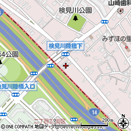 検見川陸橋周辺の地図