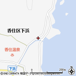 兵庫県香美町（美方郡）香住区下浜周辺の地図
