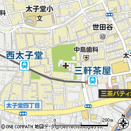 東京都世田谷区太子堂4丁目周辺の地図