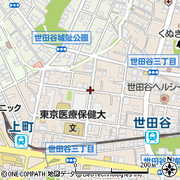 東京都世田谷区世田谷3丁目周辺の地図