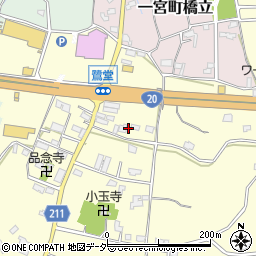 山梨県笛吹市一宮町東原172周辺の地図