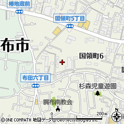 東京都調布市国領町6丁目12-6周辺の地図