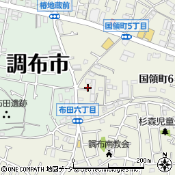 東京都調布市国領町6丁目8周辺の地図