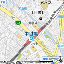 翠苑 かえん坊 中目黒店周辺の地図