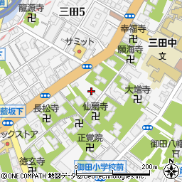 三田ハウス周辺の地図