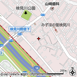 ベルピア検見川周辺の地図