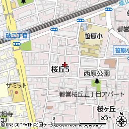 東京都世田谷区桜丘5丁目周辺の地図