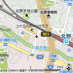 北野駅南口周辺の地図