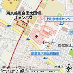 東京慈恵会医科大学附属第三病院周辺の地図