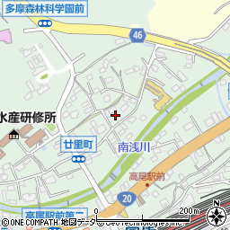 〒193-0843 東京都八王子市廿里町の地図