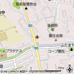 とんでん園生店周辺の地図