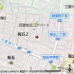 東京都世田谷区桜丘2丁目周辺の地図