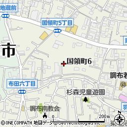 東京都調布市国領町6丁目13周辺の地図