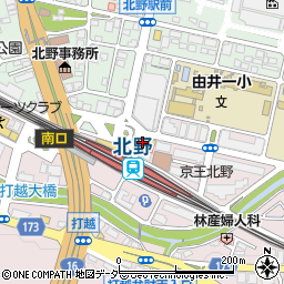 南大沢警察署北野駅前交番周辺の地図