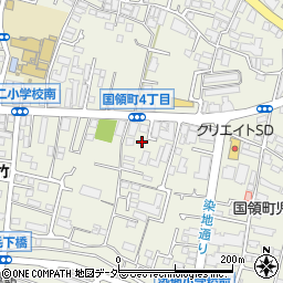 東京都調布市国領町7丁目17周辺の地図