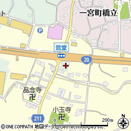 山梨県笛吹市一宮町東原182周辺の地図