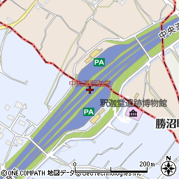 中央道釈迦堂周辺の地図