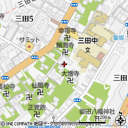 東京都港区三田4丁目4-16周辺の地図