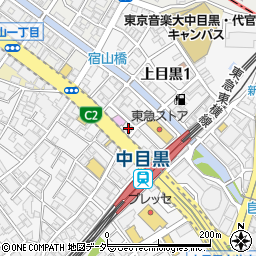 KURA 中目黒店周辺の地図