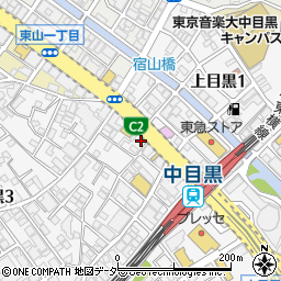 株式会社アシスト　中目黒店周辺の地図