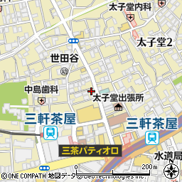 東京ラスク三軒茶屋店周辺の地図