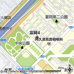 千葉県浦安市富岡4丁目21周辺の地図