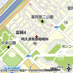千葉県浦安市富岡4丁目10周辺の地図