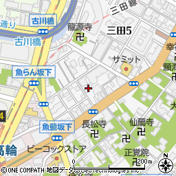 東京都港区三田5丁目13-16周辺の地図