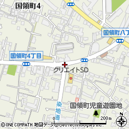多摩川住宅入口周辺の地図
