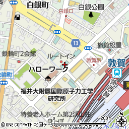 ホテルルートイン敦賀駅前周辺の地図