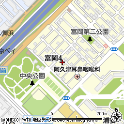 千葉県浦安市富岡4丁目21-2周辺の地図