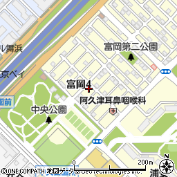 千葉県浦安市富岡4丁目21-1周辺の地図