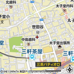 ファミリーマート三軒茶屋目青通り店周辺の地図