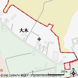 千葉県八街市大木657周辺の地図