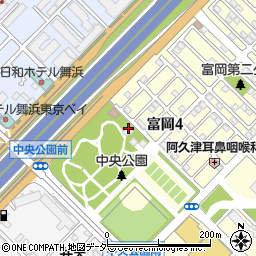 千葉県浦安市富岡4丁目25-2周辺の地図